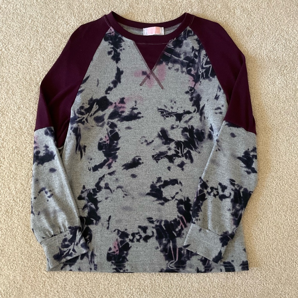 C+D+M Long Sleeve Tie Dye Shirt